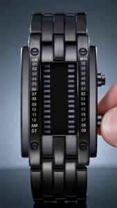 Binary LED Watch Binary  Blue LED Digital Watch Men Women Cclassic Fashionable Future Technology Binary Watch Binary Watch