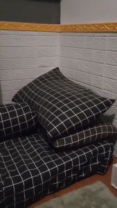 sprei set aesthetic motif kotak kotak sprei homemade