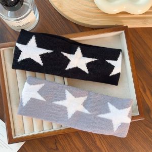 【♡Lovely girls house♡】Y2k Star Stretchy Soft Running Head Band Lightweight Elastic Exercise Band Women Sports Gym Stretchy Headbands