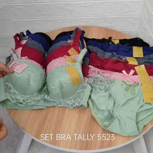 Set Bra TALLY 5523 Size 34-38 Cup A-B / One Set Bra & Celana Dalam Brokat TALLY 5523