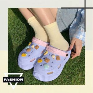 QDshop New Collection รองเท้าแตะหัวโตผู้หญิง สวยจริง ต้องลอง หัวโตทรงสวย ทันสมัย สีทูโทนมาใหม่ มีให้เลือก 5 สี พื้นนิ่ม กันน้ำ กันลื่น สวมใส่สบาย มีอะไหล่แถมให้ด้วยน๊า คุ้มม๊ากก