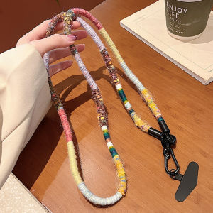 Handcrafted 1.0 Mohair Lanyard Mobile Phone Long Hanging Strap Spring Summer Crossbody Anti-fall Anti-loss Decoration Women Snake Year Gift