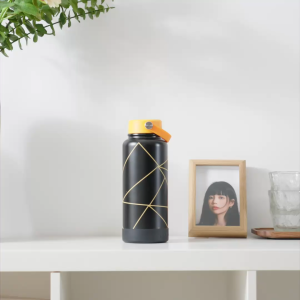 ListonX x VESSO Abstract Motion 1000ml Tumbler | Stainless Steel Hot & Cold Water Bottle | SUS304 Hot & Cold Leak-Proof Bottle