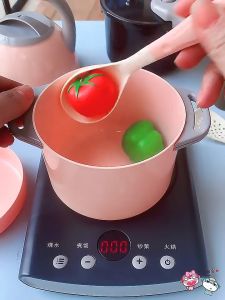 Childrens Pretend Play Kitchen Toy - Electric Cooker Set Cooking and Simulation Kitchen Utensils Ideal Birthday Christmas Gift Toys for Boys and Girls - Mainan Dapur Budak Perempuan Lelaki - 儿童过家家厨房玩具电饭锅套装煮饭做饭仿真厨具新年礼物男女孩
