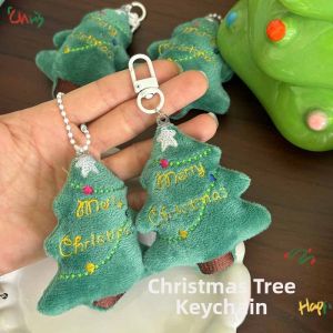 QIWEILANG | Cute Embroidered Christmas Tree Hanging Ornament