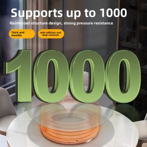 360 Degree Rotating Base Manual round Table Turner Fixed Desktop Dining Table Track Base Tabletop Home Use Aluminum Alloy Marble