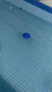Crystal Clear Swimming Pool Floating Chlorine Cleaning Tablet ( 100gm) and Device