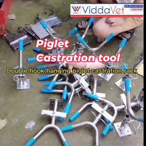 Piglets Castration Tool for Livestock Stainless Steel Castration Rack for Small Animal Castration