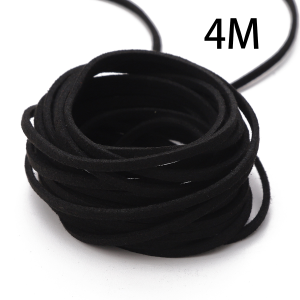 4 M Flat Faux Suede Cord 2.5 mm Natural Flat Faux Suede Strips Faux Suede Shoe Laces Suede String for Beading Jewelry Making