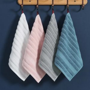 Useful Towel Square Face Towel Strong Water Absorption Kids Children Small Pure Cotton Towel Wipe Hands 35*35cm