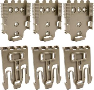 3PCS QLS Kit Quick Locking System Kit (QLS Kit) QLS 19 Locking Fork and QLS 22L Receiver Plate for Drop Leg Holster