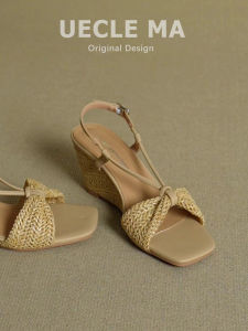 MASHUJIA | Elegant Comfortable Versatile French Wedge Sandals