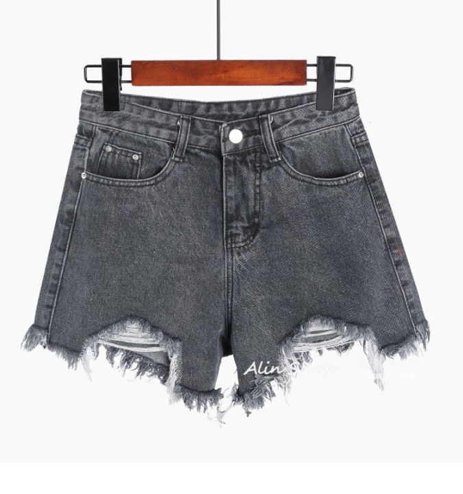 Fashion jeans celana jeans pendek wanita jeans sobek ripped jeans