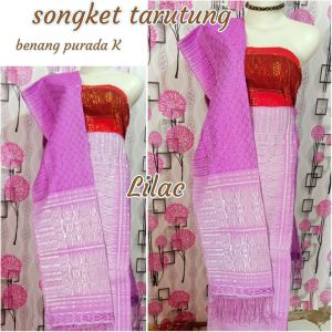 SONGKET TENUN TARUTUNG  KUNING EMAS BENANG KRISTAL KILAT CANTIK BAGUS