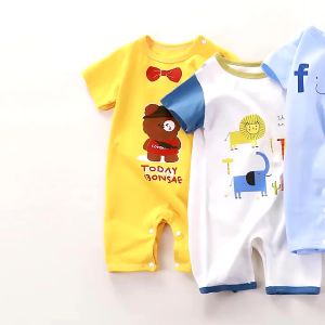 รอมเปอร์เด็ก บอดี้สูทเด็กขาสั้น ชุดหมีเด็ก ชุดเด็ก ชุดนอนเด็ก ชุดเด็กอ่อน