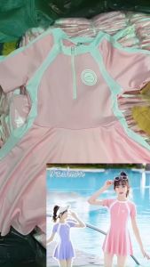 Bikini Kids (10-40kg) Bk08 Đồ bơi bé gái liền thân Bikini Kids size 10-40kg hất xịn bikini cho bé gái liền thân có quần bảo hộ đồ bơi cho bé gái