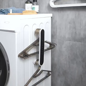 Clothes Hanger Hook Extendable Retractable Hanging Rod Hanger Storage Rack Hanger Holder Multifunctional 可伸缩壁挂式衣架收纳架