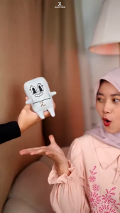 Moodya Character Telekung Mini 2-in-1 | Premium Korean Parachute | Travel Prayer Set with Mini Sejadah & Pouch