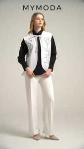 MYMODA 629 Vest Bordir Korean Style Linen