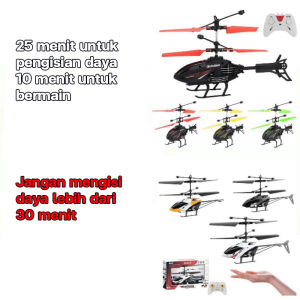 FUNToy Mainan Anak-anak RC 2.5CH Sensor Inframerah Helikopter Remote Control Helikopter Hadiah Ulang Tahun Dengan Lampu