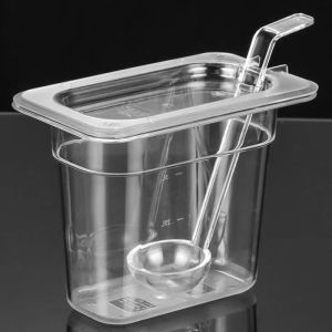 5.2*25CM Clear Powder Spoon/jam Scooper For Milktea Long Handle Coffee Teaspoon