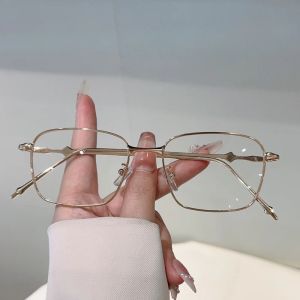 KAMMPT Vintage Square Optical Frames Men Classic Fashion Non-prescription Glasses Women New Trendy Retro Brand Design Eyeglasses