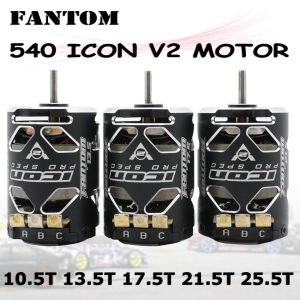 FANTOM 540 V2 10.5T/13.5T/17.5T/21.5T/25.5T Sensored Brushless Motor 3.175 Shaft for 1/10 RC Drift Racing Off-Road On-Road Cars