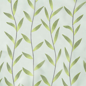 LEEJOOM Tulle Curtain Transparent Screen Green Willow Leaf Curtain Offset Printing Process Window Screen  Home Decor