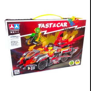 Mainan Anak Fast Car Block Brick DIY Bongkar Pasang Mobil NinjaGo Toys Ninja Go