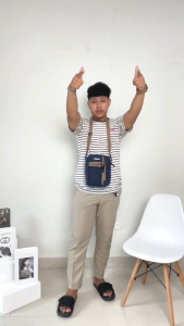 Tas Selempang Kecil Pria Slingbag Bahu Cowok Premium Cordura Kuat Awet AKZ 161