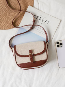 French Original Saddle Bag Canvas Bag Womens Versatile Bag New Arrival Fancy Niche Style Mini Shoulder Messenger Bag