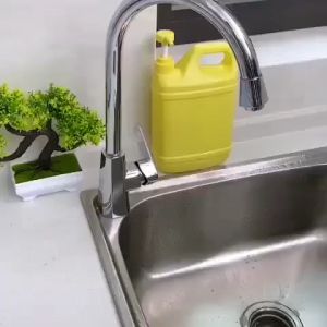 GP1 2-in-1 Manual Dishwashing Liquid Soap Pump Dispenser Sponge Holder SaugWunder Sponge
