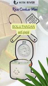 HAN RIVER Rice Cooker Mini 0.8L Magic Com Mini Portable Rice Cooker - GARANSI RESMI