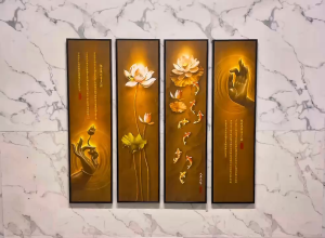 Tranh Tâm Phật Tự Tại Tranh Canvas Tranh Tráng Gương Tranh Phòng Thờ
