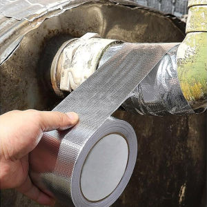 10M Fiberglass Aluminum Foil Tape Aluminum Foil Tape Heat Shield Thermal Barrier Adhesive Backed Heat Reflective Tape