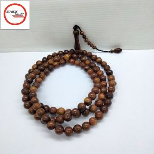 tasbih kayu kaokah natural D16