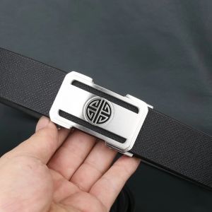 Handmade Xiangyun buckle with palm print for men genuine cow leather belt imported from Italy top layer cowhide belt 304 stai