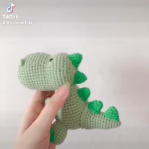 Gấu bông đan len - khủng long handmade