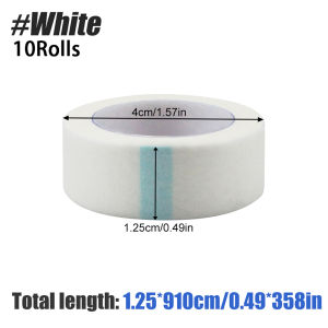 10Rolls Micropore Tape Breathable Paper Tape Latex-Free Paper Surgical Tape Individually Boxed Paper Bandage Tape Rolls