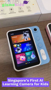 GIZMOKIDS - Gizmo AI Lens | AI Learning Camera for Kids | Snap & Ask Maths & Science Homework Helper | Dual Lens Selfie Camera | 11 AI Companions | SG Warranty