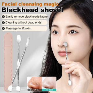 Face Pore Cleansing Stainless Steel Blackhead Massage Beauty Tool