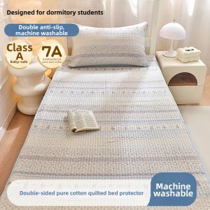 MUSHABAI | Dormitory Multi-purpose Bed Pad 100% Cotton Single Bed 1.2m