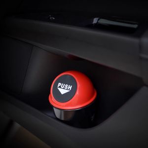 Creative Mini Car Trash Can Geely Galaxy M9A7 E5 E8 L6 L7 Star Glory 8 Star Ship 7 Vehicle Storage Supplies round Body PP ABS