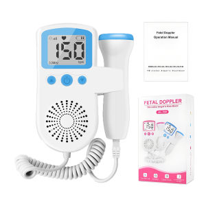 Pregnancy Fetal Doppler Heartbeat Monitor LCD Backlight No Radiation Safe Baby Heart Rate Detector Portable Pulse Stethoscope Me