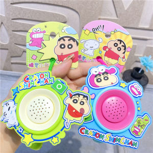 Creative Recording Fun Music Trumpet Keychain Bag Pendant Couple PVC Plastic Cartoon Character Keychain Cultural Creative Gift