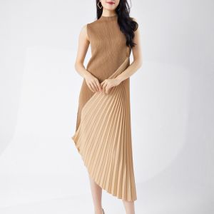 ชุดเดรสยาวเอวสูงสไตล์หรูหรา ทรงเอ แขนยาว ปกโปโล ไม่มีซิป กระโปรงทรงเอ ทรงเข้ารูป ชุดราตรีสุดเก๋สำหรับผู้หญิง