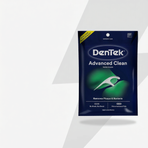 Dentek | Fluoride Containing Ultra Fine Mint Round Dental Floss Sticks