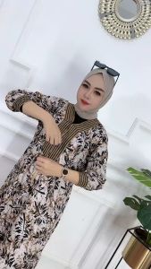COD Longdress Renda Sultan Busui Tali Belakang Rempel Bawah Devino Style