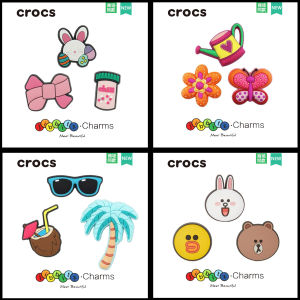 อุปกรณ์ตกแต่งรองเท้า Holes Cross Cartoon DIY ที่สามารถถอดได้สำหรับตกแต่งรองเท้า กระเป๋า หมวก ถุงเท้า กระเป๋าสะพายไหล่