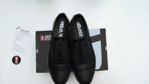 HARRISON FULL BLACK |ManNeedMe x Jack| Sepatu Oxford Pria | Pantofel Formal